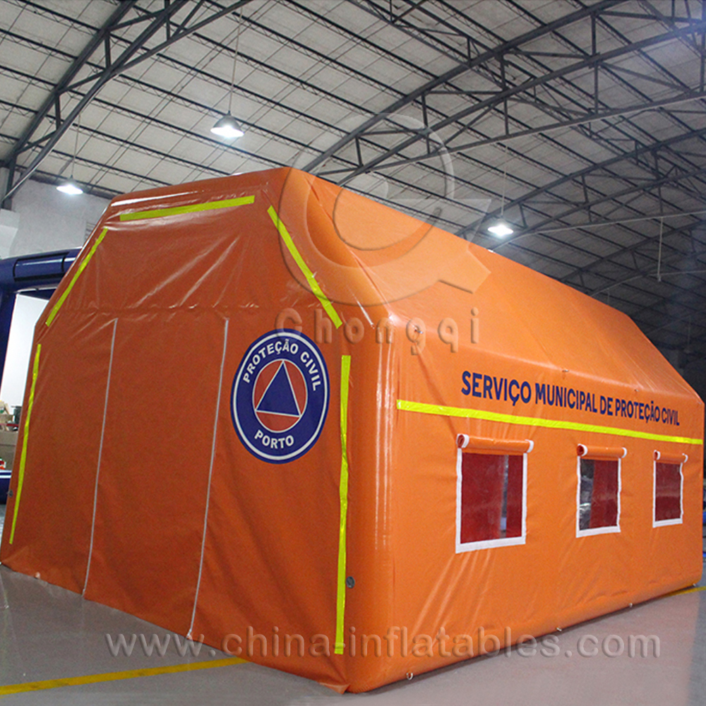 inflatable Orange medical tent